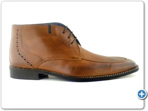 14752 Cognac Antic Inj Brown Leather Sole Side