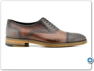 114102 Brown Cognac Leather Sole Side