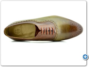 16505 Green Cognac HP Leather Sole Top