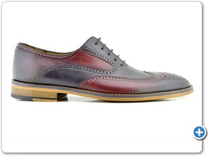 16805 Bordo navy Hp Leather Sole Side