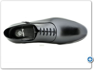 16814 Black Spazulato Leather Sole Top