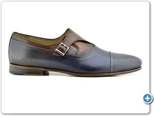 16503 Navy-Mid Brown HP Nat Calf Lining Leather Sole Side