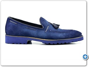 16810 Blue Suede Anthracite Lining 10021 Navy Sole Side