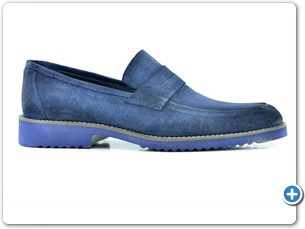 3603 Blue Suede Anthracite Lining 40308 Navy Sole Side