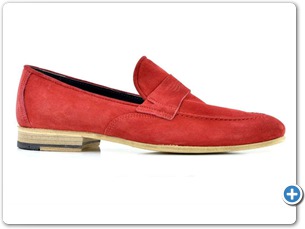 5532 Red Suede Anthracite Lining Leather Sole Side