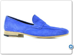 5532 S.Blue Suede Anthracite Lining Leather Sole Side