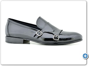 5547 Black Patent Anthracite Lining Leather Sole Side