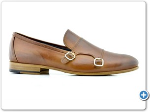 5547 Cognac Antic Anthracite Lining Leather Sole Side