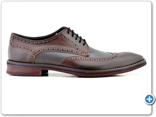 2203 Bordo-Grey Antic Anthracite Lining 385 Red Sole Side