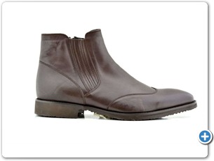 12817 Brown Antic Fur Lining Rubber Sole Side