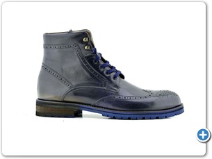 1632 Blue HP Natural Calf Lining Rubber Sole Side