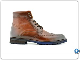 1632 Cognac HP Natural Calf Lining Rubber Sole Side