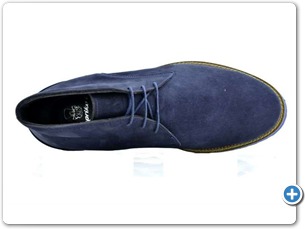 1633 Blue Nubuk Anthracite Lining Sole Top