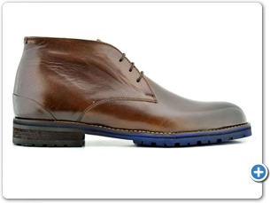 1633 Brown HP Anthracite Lining Rubber Sole Side