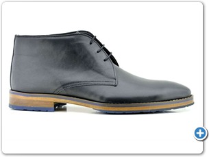 16808 Black Antic Anthracite Lining Protected Leather Sole Side