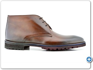 16808 Cognac HP Nat Calf Lining 584 Red Sole Side