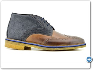 16822 Cognac Antic-Navy Meteor Anthracite Lining Nat Crepe Sole Side