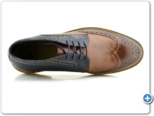 16822 Cognac Antic-Navy Meteor Anthracite Lining Nat Crepe Sole Top